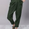 High Waist Casual Solid Trousers Pants - Image 2