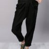 High Waist Casual Solid Trousers Pants