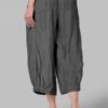 High Waist Loose Casual Solid Wide Leg Pant - Image 4