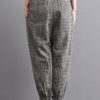 High Waist Plaid Long Harem Pants - Image 6