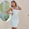 Hollow Out Sexy Bodycon Celebrity Runway Club Party Dresses - Image 2