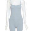 Letters Print Straps Neck Sleeveless Polyester Skinny One Piece Outfit - Image 2