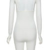Letters Print Straps Neck Sleeveless Polyester Skinny One Piece Outfit - Image 5