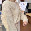 Long Sleeve Basic Knitted Pullovers Sweater Dress - Image 6