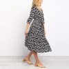 Long Sleeve Elegant Vintage A Line Floral Print Dress - Image 7