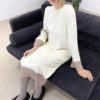 Loose Vestidos Chic Hit Thicken Pockets Sweater Dress - Image 3