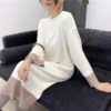 Loose Vestidos Chic Hit Thicken Pockets Sweater Dress - Image 4