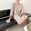 Loose Vestidos Chic Hit Thicken Pockets Sweater Dress - Image 8