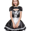 Maid Costume Lace Ruffle Bow Apron Headwear Dress Servant Girl - Image 2