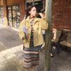 O-Neck Elegant Striped Vintage Slim Sweater Dress - Image 4