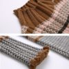 O-Neck Elegant Striped Vintage Slim Sweater Dress - Image 6