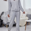 Polyester Cotton Butterfly Print Hooded Sweatshirt With Drawstring Pant - Image 3