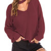 Pullovers V-Neck Long Sleeves Acrylic Sweaters - Image 4
