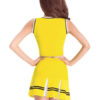 Sexy Cheerleader Costume Two Tone Lerrer Print Crop Top With Mini Skirt Halloween - Image 4