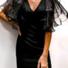 Sexy Club Short Sleeve Bodycon Mini Dress - Image 2