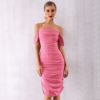 Sexy Draped Off The Shoulder Party Dress - Image 10