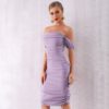 Sexy Draped Off The Shoulder Party Dress - Image 5