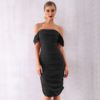 Sexy Draped Off The Shoulder Party Dress - Image 7