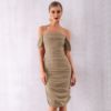 Sexy Draped Off The Shoulder Party Dress - Image 8