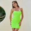 Sexy Hollow Out Celebrity Runway Bodycon Bandage Dress - Image 2