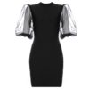 Sexy Puff Short Sleeve Party Bodycon Dress - Image 3