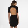Sexy O-Neck Hollow Out Bandage Dress - Image 4