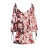Sexy Patchwork Floral Print Mini Dresses - Image 5