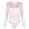 Sexy O Neck Long Sleeve Skinny Jumpsuit - Image 6