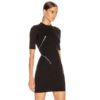Sexy Short Sleeve Asymmetric Zipper Evening Party Dress - Image 3