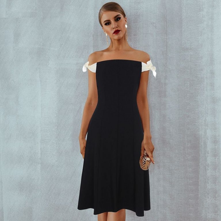 Sexy Strapless Off Shoulder Club Party Bodycon Dress - Image 2