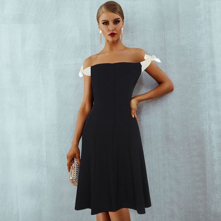 Sexy Strapless Off Shoulder Club Party Bodycon Dress - Image 3