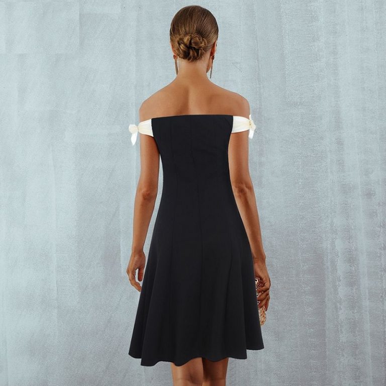 Sexy Strapless Off Shoulder Club Party Bodycon Dress - Image 5