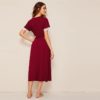 Short Sleeve Deep V Neck Sexy Nightwear Lingerie - Image 2