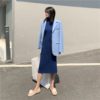 Solid Turtleneck Knitted  Elegant Sweater Dress - Image 9
