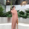 Straight Elegant Turtleneck Patchwork Sweater Dress - Image 8