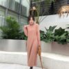 Straight Elegant Turtleneck Patchwork Sweater Dress - Image 9