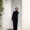 Straight Elegant Turtleneck Patchwork Sweater Dress - Image 14