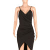 Straps Neck Sleeveless Polyester Cupless Sexy Dress - Image 4