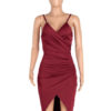 Straps Neck Sleeveless Polyester Cupless Sexy Dress - Image 3