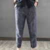 Striped High Elastic Waist Long Harem Pants