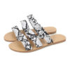 Triple-Strap Flat Sandals - Almond Toes - Image 2