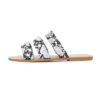 Triple-Strap Flat Sandals - Almond Toes - Image 3