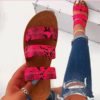 Triple-Strap Flat Sandals - Almond Toes - Image 5