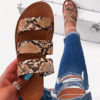 Triple-Strap Flat Sandals - Almond Toes - Image 6