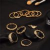 Vintage Boho Knuckle Party Rings Punk Jewelry Gift - Image 7