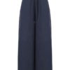 Wide Leg Casual Solid Color Loose High Elastic Waist Side Pockets Pants - Image 5