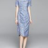 Floral Print Split Cut Out Bodycon Dress - Image 2