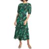 Boho Floral Print O Neck Sexy Backless Dress