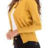 Casual Jewel Neck Long Sleeve Short Sweaters Cardigan - Image 4