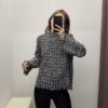 Casual Stand Neck Fashion Chic Plaid Tassels Sweatshirt - Image 2